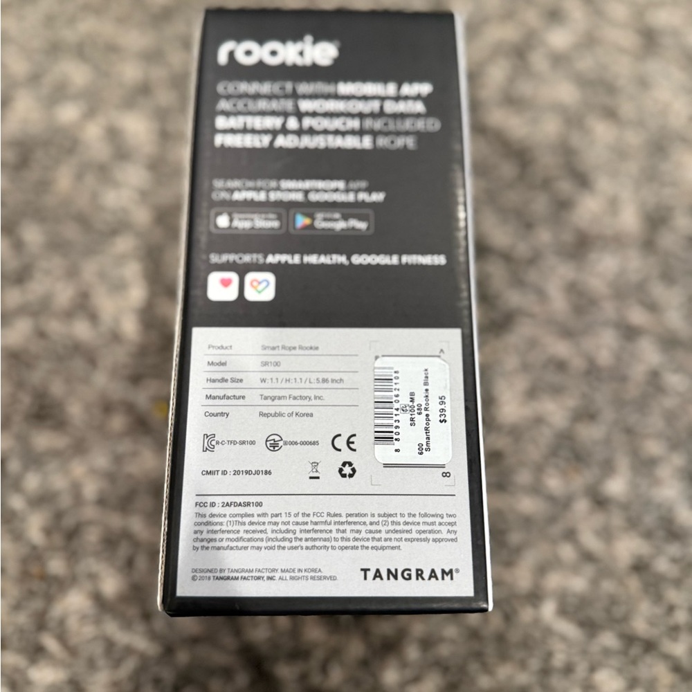 Smart Jump Rope - Black - Picture 3 of 4